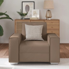 vidaXL Καρέκλα Sofa  καφέ 59 εκ σε ψεύτικο δέρμα