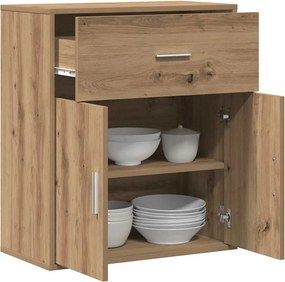 vidaXL Πλαϊνό γραφείο Artisan Oak 60 x 31 x 70 εκ Επεξεργασμένο Ξύλο