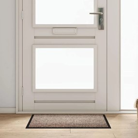 Χαλάκι Εξώπορτας Μπεζ 60 x 40 x 1.2 εκ. Ύφασμα τέντι