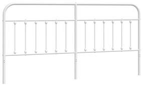 vidaXL Κεφαλάρι Λευκό 200 εκ. Μεταλλικό
