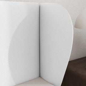 vidaXL Αυτί Κεφαλής Λευκό 40 x 23 x 6 εκ PVC