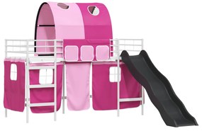 vidaXL Λευκό και Ρόζ 74,5 x 190 εκ.