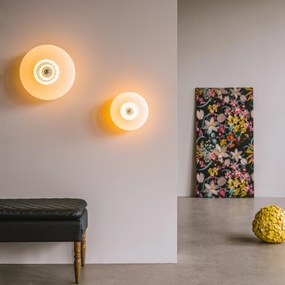 Απλίκα Τοίχου New Wave Optic Wall with Eyeball Ø26cm Οπάλ