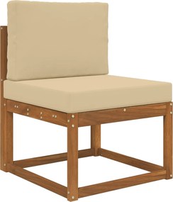 vidaXL Μαξιλάρι Καναπέ Εξωτερικού Χώρου 2 pcs Μπεζ Πολυεστέρας