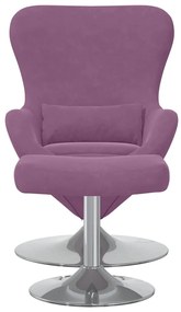 vidaXL Κάθισμα-αυγό 2 pcs Μοβ 63 x 73 x 90 εκ Βελούδο