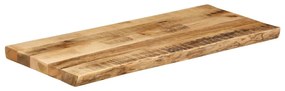 vidaXL Επιφάνεια Τραπεζιού 90x40x2,5 εκ. Live Edge Μασίφ Ξύλο Μάνγκο