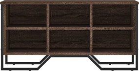 vidaXL Παπουτσοθήκη Καφέ Δρυς 90x38x45,5 εκ. από Επεξεργ. Ξύλο