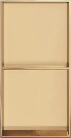 vidaXL Εσοχή Ντους Βουρστ. Χρυσό 32x62x9 εκ. Αν. Ατσάλι