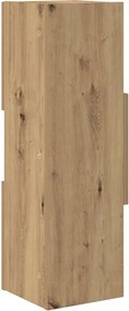 vidaXL Γωνιακό Ντουλάπι Artisan Oak 25,5x25x80εκ Επεξεργασμένο ξύλο