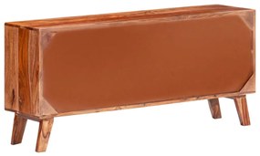 vidaXL Μπουφές Γκρι 120 x 30 x 55 εκ. από Μασίφ Ξύλο
