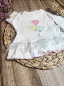 Σετ εξόδου νεογέννητου από 100% βαμβάκι με κέντημα 10 τεμαχίων Εκρού