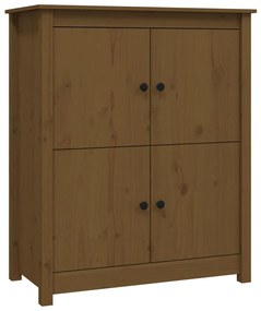 vidaXL Ντουλάπι Καφέ Μελί 83x41,5x100 εκ. από Μασίφ Ξύλο Πεύκου