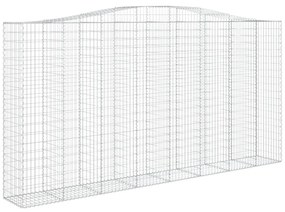 vidaXL Συρματοκιβώτιο Τοξωτό 400x50x200/220εκ. από Γαλβανισμένο Χάλυβα