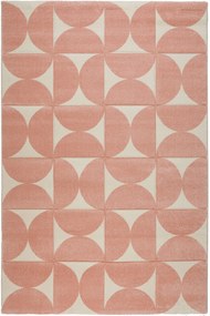 Χαλί City 64209 255 Pink-Ecru Βιοκαρπέτ 140X200cm