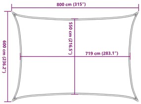 ΠΑΝΙ ΣΚΙΑΣΗΣ ΜΠΕΖ 6 X 8 Μ. ΑΠΟ HDPE 160 ΓΡ/Μ² 311140