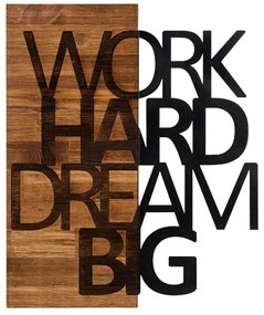 Διακοσμητικό Τοίχου Deseze Ξύλο Πεύκου Φυσικό με Μαύρο Μέταλλο 48x3x58εκ. 48x3x58 εκ.