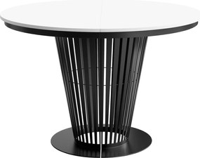 Τραπέζι Elantra Επεκτεινόμενο-Μαύρο – Λευκό-Μήκος: 120 εκ.