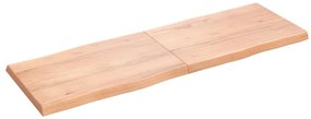 vidaXL Επιφ Τραπεζιού Αν Καφέ 180x60x(2-6)εκ.Ακατέργ. Μασίφ Ξύλο Δρυός