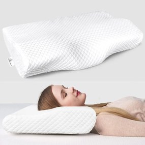 Stewehome Εργονομικό μαξιλάρι ύπνου από αφρό visco 54x36 cm