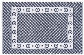 Ταπέτο μπάνιου Round νηματοβαφή 50x75 Γκρι-Λευκό       Beauty Home