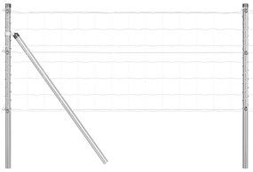 vidaXL Euro Fence με 13 Πόλους 0.8x25 μ Γαλβανισμένος Χάλυβας