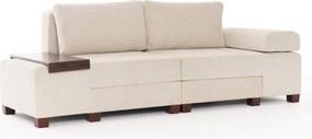 3-Seat Sofa-Bed Perenna Chenille - Cream Cream