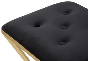 Σκαμπό Μπαρ Χρυσό/Μαύρο PIRAMID 40x40x75
