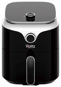 Φριτέζα ζεστού αέρα AirFryer Oliver Voltz OV51980V, 1400 W, 3,5 l, Timer, 80-200C, Διπλή προστασία, Μαύρο