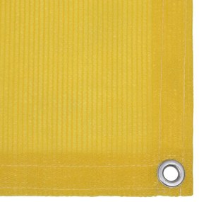 Διαχωριστικό Βεράντας Κίτρινο 75 x 500 εκ. από HDPE - Κίτρινο