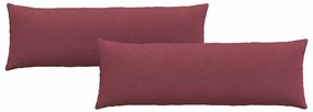 vidaXL Μαξιλάρι Καναπέ 2 pcs Κόκκινο 120 x 40 cm ύφασμα