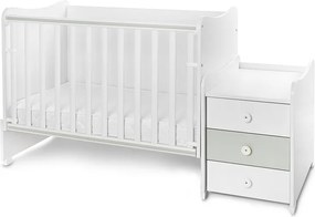 BED MAXI PLUS NEW 70/160 WHITE/MILKY GREEN