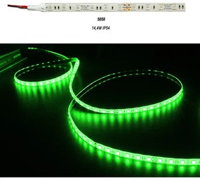 Adeleq Ταινία Led 5 Μέτρα 24Vdc 14.4W Και 60Led Ανά Μέτρο Ip54 Πράσινο 30-34241905