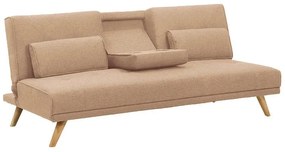 Καναπές-Κρεβάτι Τριθέσιος ELTON Μπεζ Ύφασμα 181x86x78cm