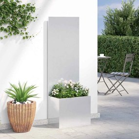 vidaXL Οθόνη Ιδιωτικότητας Κήπου Ασημί 50 x 32 x 150 εκ