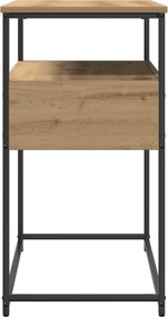vidaXL Τραπέζι κονσόλας Artisan Oak 75 x 40 x 75 cm Επεξεργασμένο Ξύλο