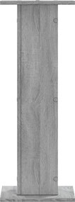 vidaXL Βάσεις Φυτών 2 Τεμ. Γκρι Sonoma 30x30x80 εκ. Επεξεργασμένο Ξύλο