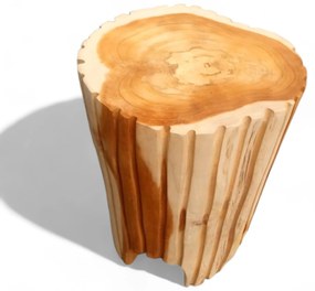 Σκαμπό Teak Carved 29x27x45cm