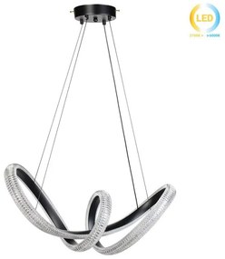 Κρεμαστό Φωτιστικό Οροφής μεταλλικό LED 48W 62Χ26Χ28 εκ. μαύρο με ακρυλικό - GLOBOBOX 175892-175892-Μαύρο 175892