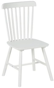 Καρέκλα Melia rubberwood σε λευκή απόχρωση 45x51x87εκ 4αδα 45x51x87 εκ.