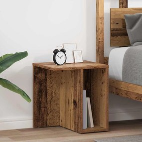 vidaXL End Table 2 pcs Παλιό ξύλο 37 x 32 x 40 εκ Επεξεργασμένο ξύλο