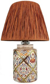 Φωτιστικό Επιτραπέζιο 687HMY2372 Φ25x40cm 1xE27 40W Multi-Brown Opviq