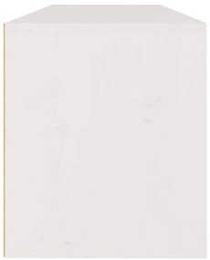 vidaXL σετ ντουλάπι τηλεόρασης 3 τεμαχίων Λευκό μασίφ ξύλο πεύκο