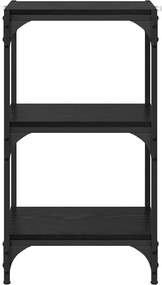 vidaXL Βιβλιοθήκη Μαύρη δρυς 40 x 33 x 70,5 εκ.