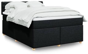 ΚΡΕΒΑΤΙ BOXSPRING ΜΕ ΣΤΡΩΜΑ ΜΑΥΡΟ 140X190 ΕΚ. ΥΦΑΣΜΑΤΙΝΟ 3286684