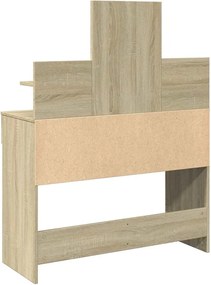 vidaXL Μπουντουάρ με LED Sonoma Δρυς 100x40x130 εκ.