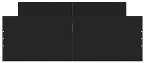 vidaXL Πλαίσιο Κρεβατιού με Κεφαλάρι & Ποδαρικό Μαύρο 120 x 200 εκ.