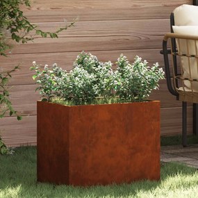 vidaXL Γλάστρα Κήπου Σκ rusty 50 x 32 x 40 εκ.