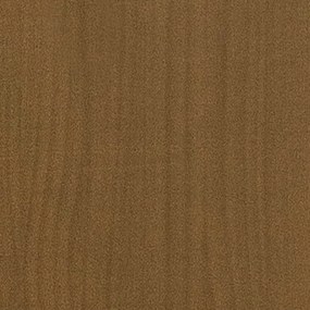 Κομοδίνο Καφέ Μελί 40 x 29,5 x 64 εκ. από Μασίφ Ξύλο Πεύκου - Καφέ