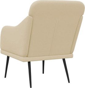 vidaXL Πολυθρόνα Κρεμ 63 x 76 x 80 εκ. Υφασμάτινη