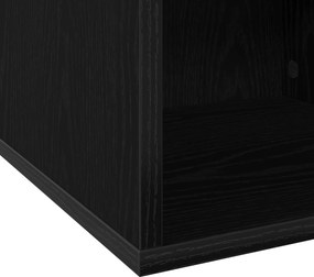 vidaXL Κουτί Άλμπουμ Βινυλίου Μαύρη Δρυς 37 x 36,5 x 38 εκ.